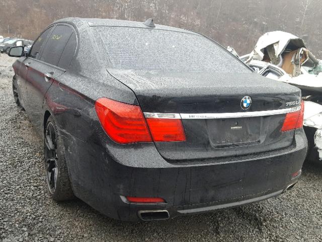 WBAKC8C54AC430973 - 2010 BMW 750 LI BLACK photo 3