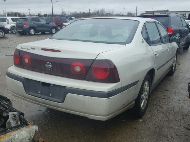 2G1WF52E639304824 - 2003 CHEVROLET IMPALA WHITE photo 4