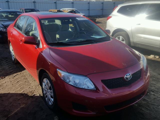 1NXBU40E49Z001637 - 2009 TOYOTA COROLLA BA RED photo 1