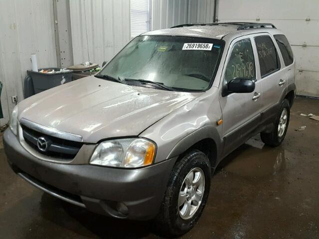 4F2YU08181KM30112 - 2001 MAZDA TRIBUTE LX TAN photo 2