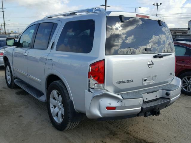 5N1AA0NC9BN615023 - 2011 NISSAN ARMADA SV SILVER photo 3