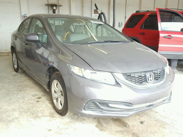 19XFB2F53FE097794 - 2015 HONDA CIVIC LX GRAY photo 1