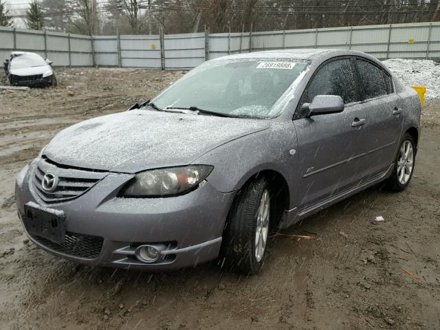 JM1BK323841133584 - 2004 MAZDA 3 S GRAY photo 2