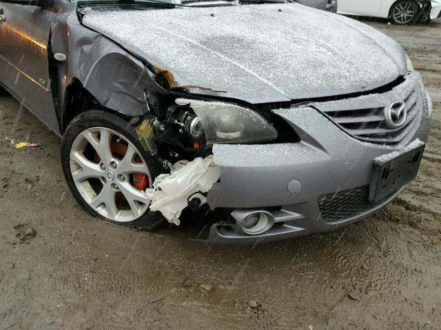 JM1BK323841133584 - 2004 MAZDA 3 S GRAY photo 9