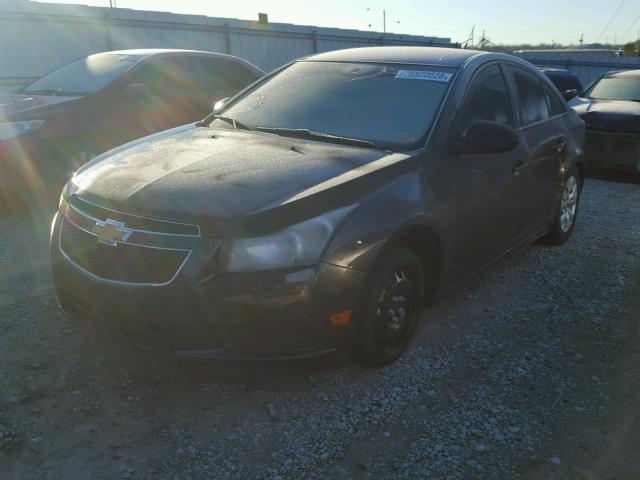 1G1PA5SH3E7472681 - 2014 CHEVROLET CRUZE LS CHARCOAL photo 2