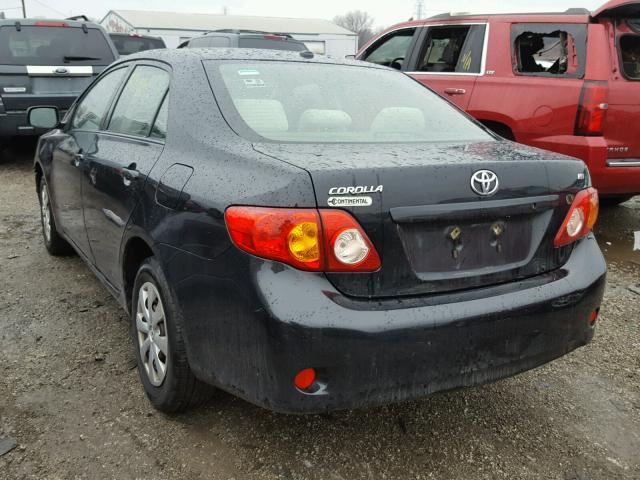 JTDBU4EE7AJ073578 - 2010 TOYOTA COROLLA BA BLACK photo 3