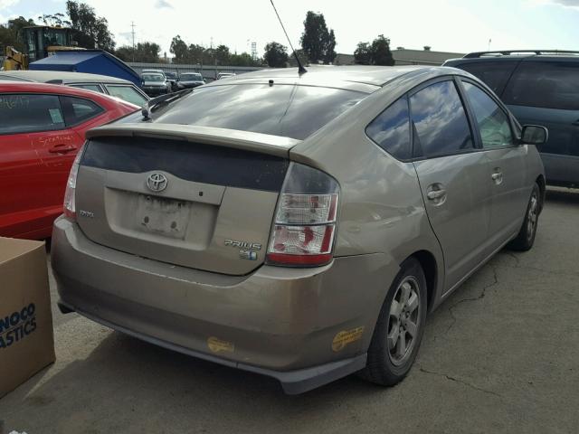 JTDKB20UX40007917 - 2004 TOYOTA PRIUS TAN photo 4