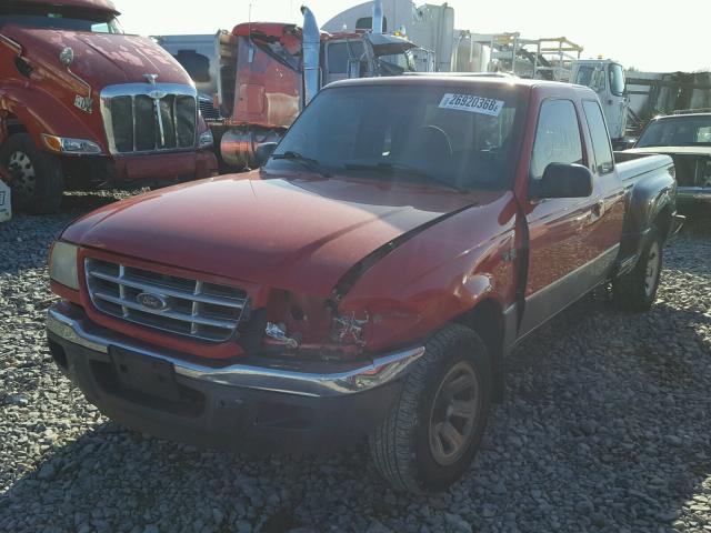 1FTYR14V11PB20967 - 2001 FORD RANGER SUP RED photo 2