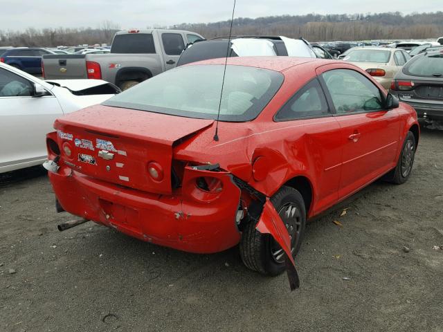 1G1AK15F077392084 - 2007 CHEVROLET COBALT LS RED photo 4