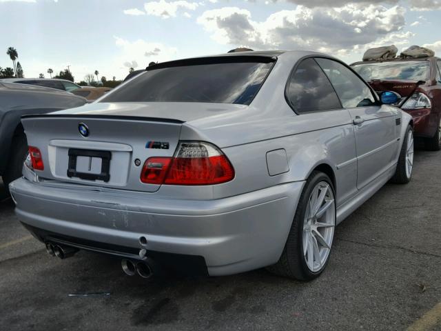 WBSBL93402JR16637 - 2002 BMW M3 SILVER photo 4