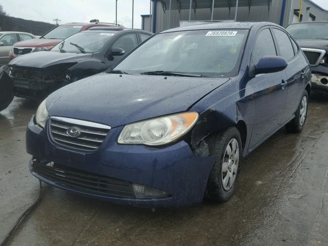 KMHDU46D07U173068 - 2007 HYUNDAI ELANTRA GL BLUE photo 2