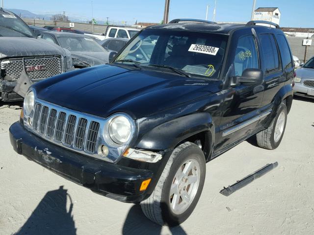 1J8GL58K65W567836 - 2005 JEEP LIBERTY LI BLACK photo 2