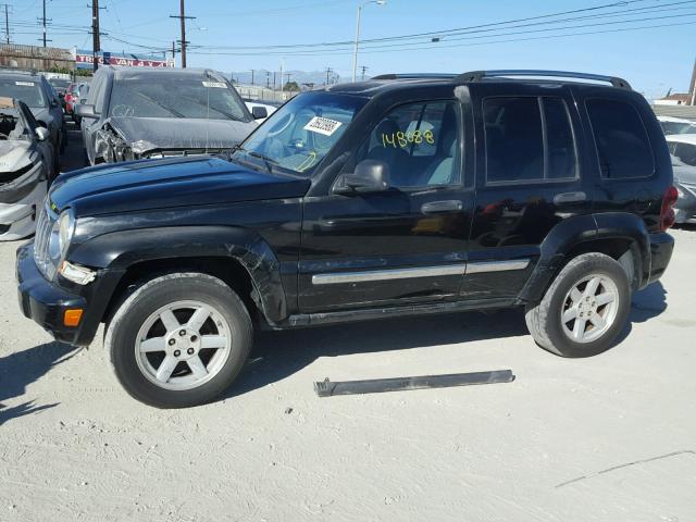 1J8GL58K65W567836 - 2005 JEEP LIBERTY LI BLACK photo 9