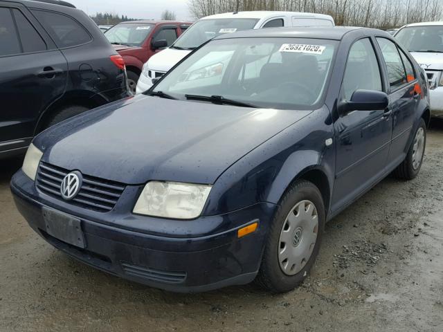 3VWSA29M4YM157284 - 2000 VOLKSWAGEN JETTA GLS BLUE photo 2