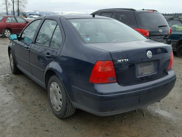 3VWSA29M4YM157284 - 2000 VOLKSWAGEN JETTA GLS BLUE photo 3