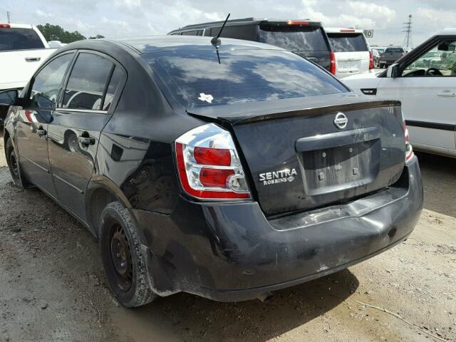 3N1AB61E78L669301 - 2008 NISSAN SENTRA 2.0 BLACK photo 3