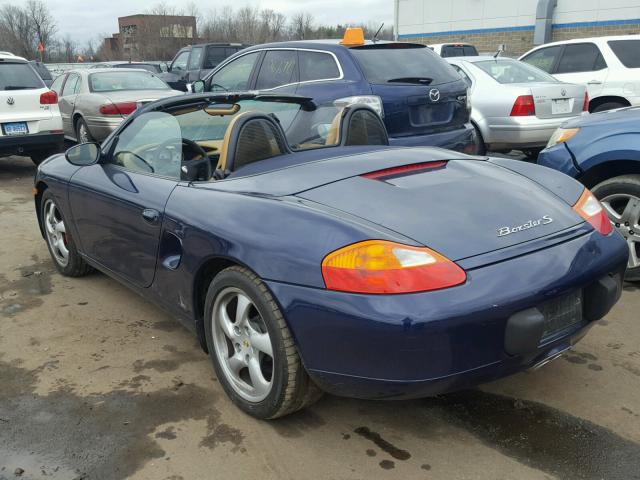 WP0CB29802U661647 - 2002 PORSCHE BOXSTER S BLUE photo 3