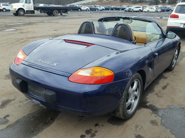 WP0CB29802U661647 - 2002 PORSCHE BOXSTER S BLUE photo 4