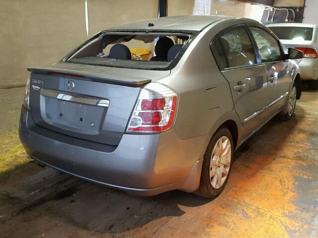 3N1AB6AP6CL748274 - 2012 NISSAN SENTRA 2.0 GRAY photo 4