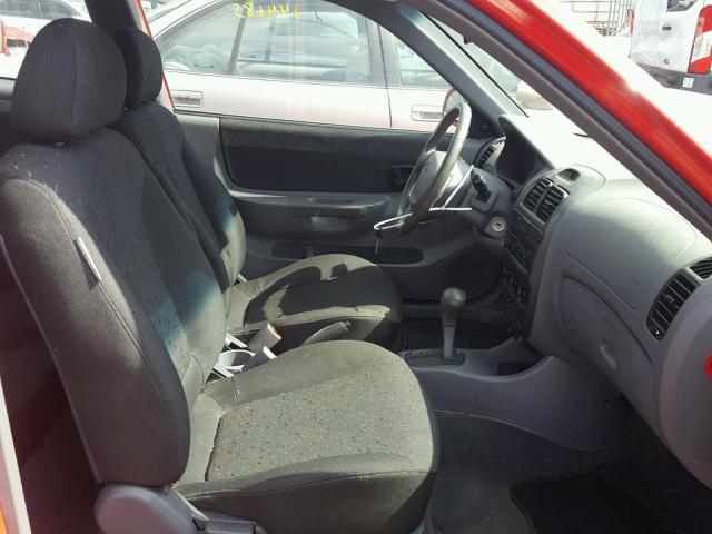 KMHCG35C15U366025 - 2005 HYUNDAI ACCENT GS RED photo 5