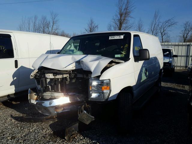 1FTNE2EW3DDA96446 - 2013 FORD ECONOLINE WHITE photo 2