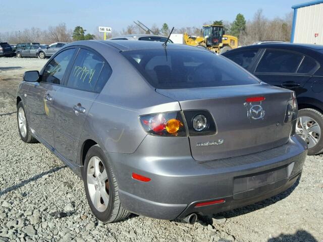 JM1BK323251242804 - 2005 MAZDA 3 S GRAY photo 3