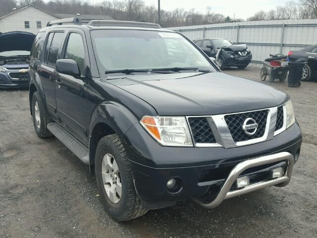 5N1AR18W95C787251 - 2005 NISSAN PATHFINDER BLACK photo 1