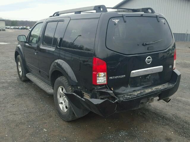 5N1AR18W95C787251 - 2005 NISSAN PATHFINDER BLACK photo 3