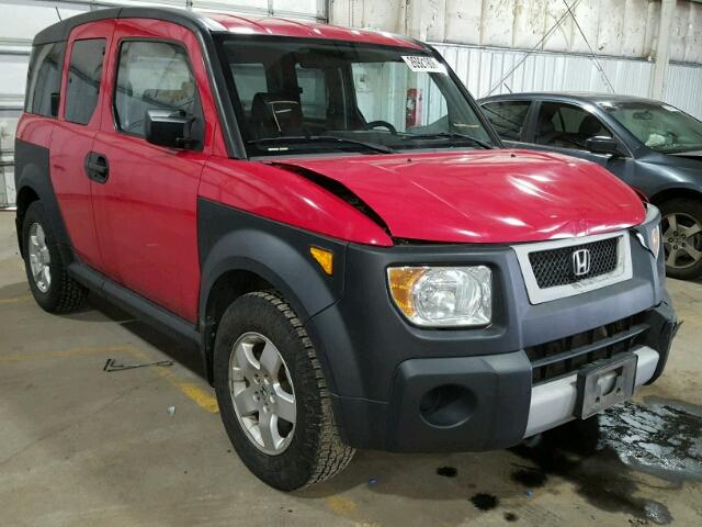 5J6YH27635L034242 - 2005 HONDA ELEMENT EX RED photo 1