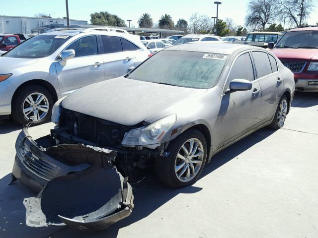 JNKBV61EX8M206324 - 2008 INFINITI G35 SILVER photo 2