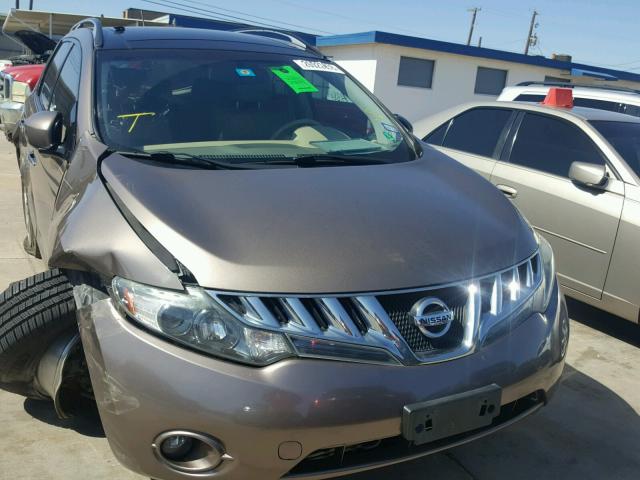 JN8AZ18U29W101336 - 2009 NISSAN MURANO S GOLD photo 1