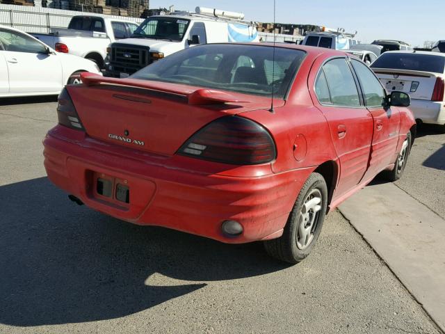 1G2NE52T5YM701072 - 2000 PONTIAC GRAND AM S წითელი ფოტო 4