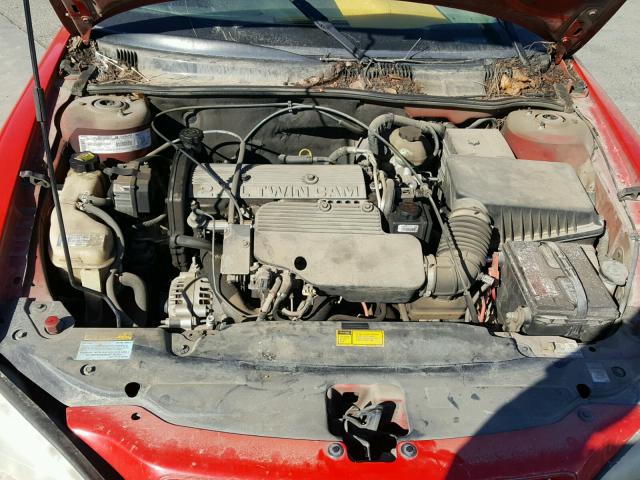 1G2NE52T5YM701072 - 2000 PONTIAC GRAND AM S წითელი ფოტო 7