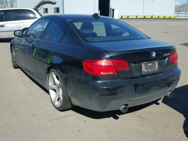 WBAKG7C56CE802027 - 2012 BMW 335 I BLACK photo 3