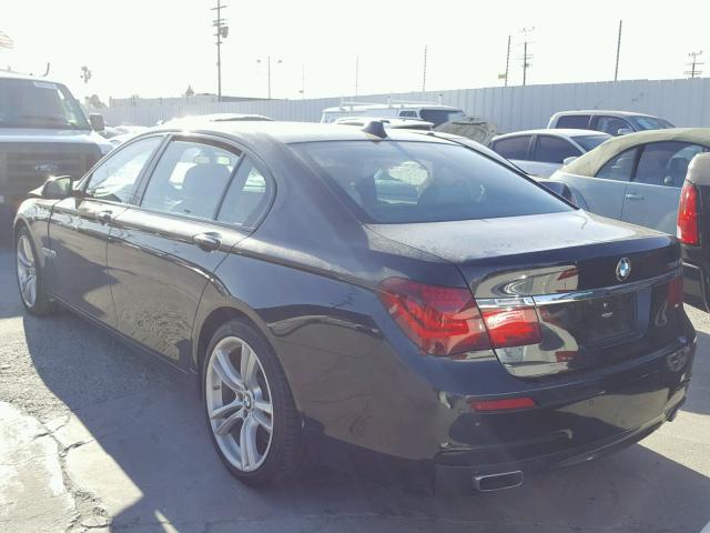 WBAYE8C51DD132674 - 2013 BMW 750LI BLACK photo 3