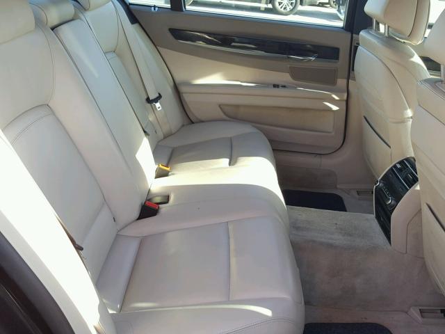 WBAYE8C51DD132674 - 2013 BMW 750LI BLACK photo 6