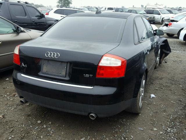 WAUJC68E14A101723 - 2004 AUDI A4 1.8T BLACK photo 4