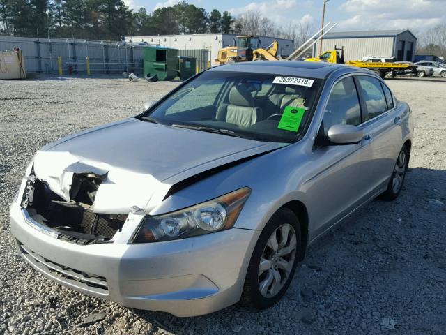 1HGCP26868A016003 - 2008 HONDA ACCORD EXL SILVER photo 2