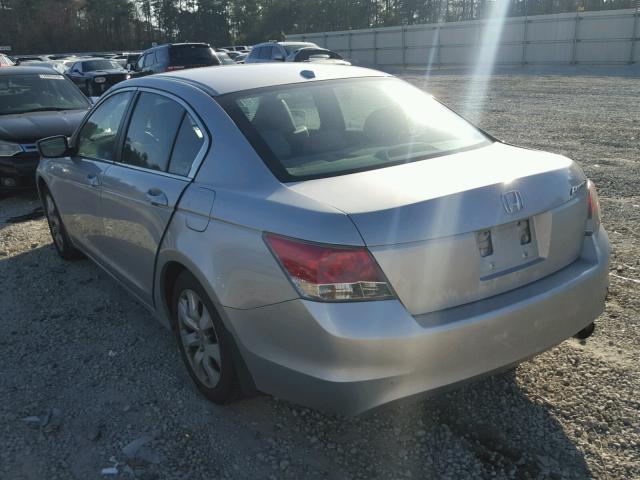 1HGCP26868A016003 - 2008 HONDA ACCORD EXL SILVER photo 3