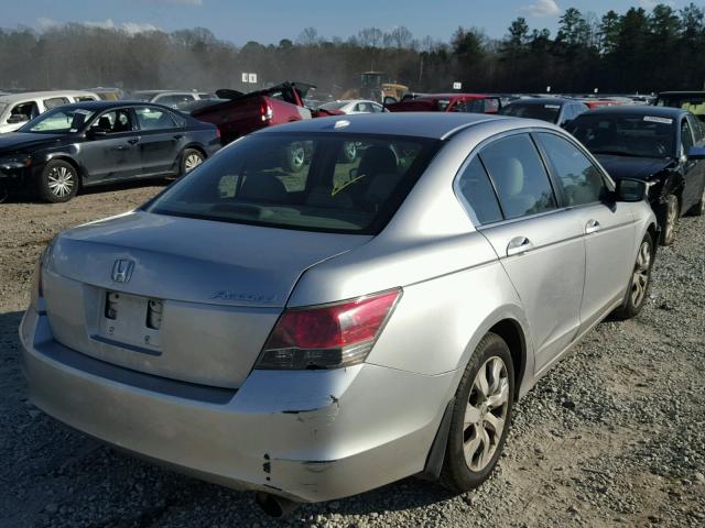 1HGCP26868A016003 - 2008 HONDA ACCORD EXL SILVER photo 4