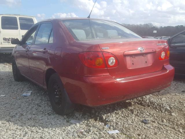 1NXBR32EX3Z100043 - 2003 TOYOTA COROLLA CE RED photo 3