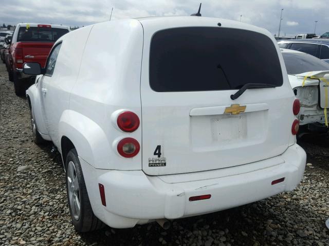 3GCCA85B29S632037 - 2009 CHEVROLET HHR PANEL WHITE photo 3