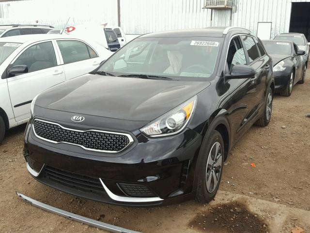 KNDCB3LC9H5043975 - 2017 KIA NIRO FE BLACK photo 2