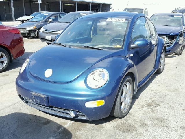 3VWCD21CX2M429116 - 2002 VOLKSWAGEN NEW BEETLE 青色 照片 2