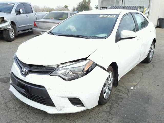 5YFBURHE2GP497439 - 2016 TOYOTA COROLLA L WHITE photo 2