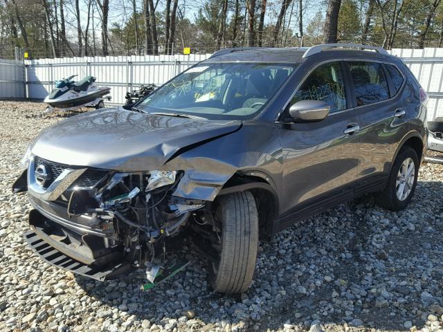 5N1AT2MV7FC921664 - 2015 NISSAN ROGUE S GRAY photo 2