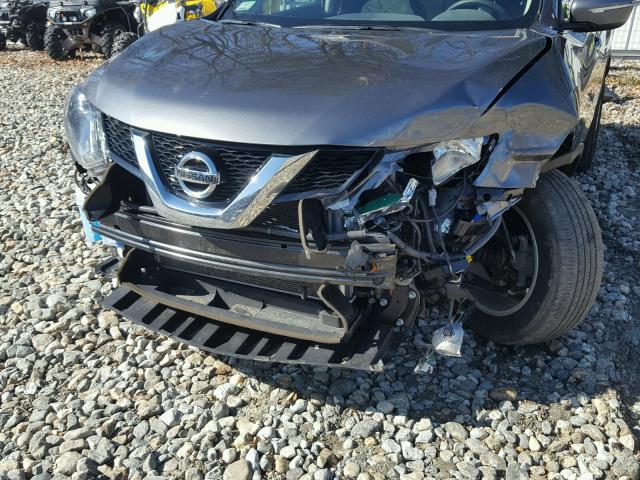 5N1AT2MV7FC921664 - 2015 NISSAN ROGUE S GRAY photo 9