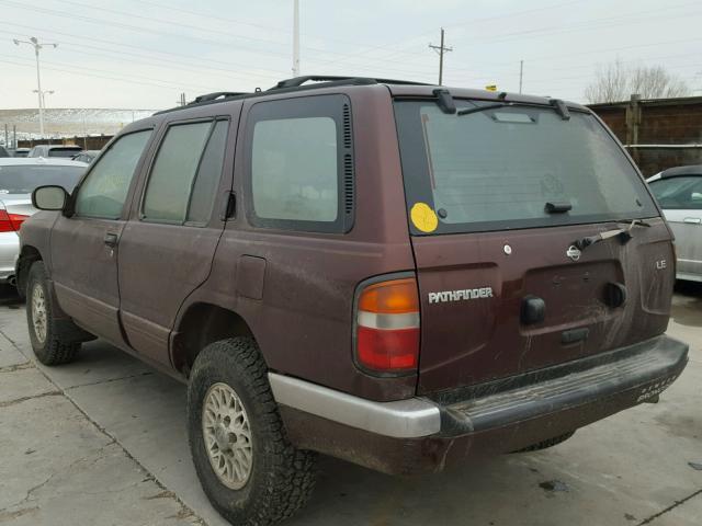 JN8AR05Y8WW215709 - 1998 NISSAN PATHFINDER MAROON photo 3