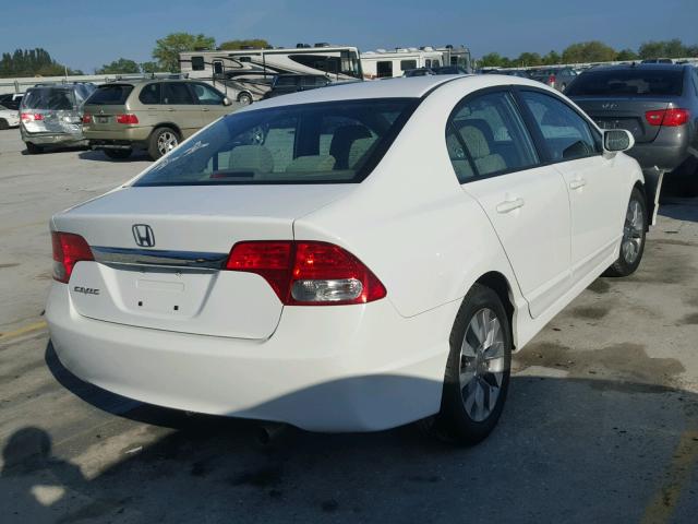 2HGFA16819H345428 - 2009 HONDA CIVIC EX თეთრი ფოტო 4