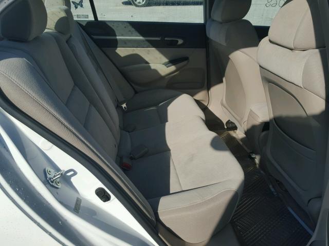 2HGFA16819H345428 - 2009 HONDA CIVIC EX თეთრი ფოტო 6